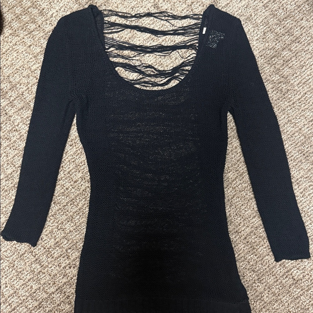Arden B Black Knit Sweater